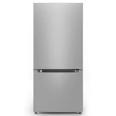 Midea 18.7-cu ft Standard-Depth Bottom-Freezer Refrigerator( Stainless steel ) ENERGY STAR Certified Model# MRB19B7AST