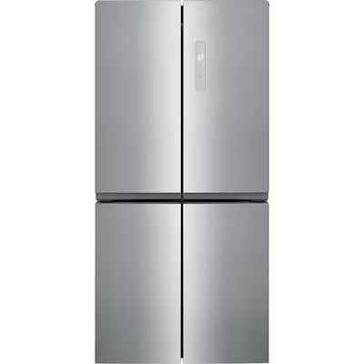 Frigidaire Counter-Depth 17.4-cu ft 4 -Door 33-in Wide French Door Refrigerator ( Fingerprint-Resistant Stainless Look ) Model# FRQG1721AV by Scratch N Dent Depot