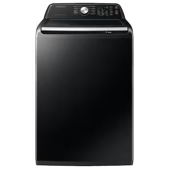 Samsung Active WaterJet High Efficiency Impeller Large ( 4.7-cu ft ) Top-Load Washer ( Brushed Black ) Model# WA47CG3500AV A19-15 by Scratch-n-Dent Depot
