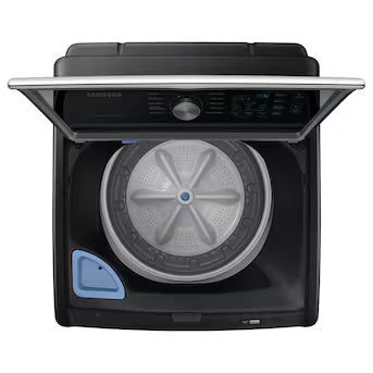 Samsung Active WaterJet High Efficiency Impeller Large ( 4.7-cu ft ) Top-Load Washer ( Brushed Black ) Model# WA47CG3500AV A19-15 by Scratch-n-Dent Depot