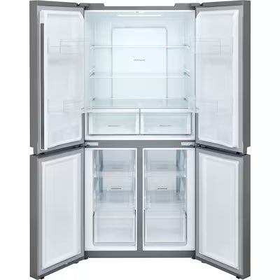 Frigidaire Counter-Depth 17.4-cu ft 4 -Door 33-in Wide French Door Refrigerator ( Fingerprint-Resistant Stainless Look ) Model# FRQG1721AV by Scratch N Dent Depot