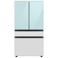 Samsung Bespoke Standard-Depth Beverage Center 29-cu ft 4 -Door 36-in Wide with Dual Ice Maker and Door within Door ( Morning Blue ) ENERGY STAR Certified Model# RF29BB86004M by Scratch N Dent Depot