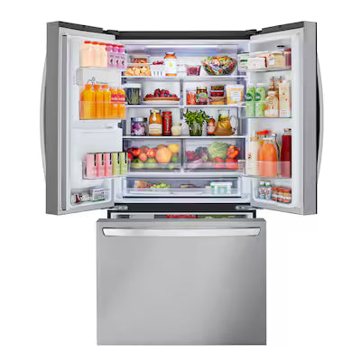 LG Standard-Depth 30.7-cu ft 3 -Door 36-in Wide with Dual Ice Maker ( PrintProof Stainless Steel ) ENERGY STAR Certified Model# LRFXS3106S by Scratch N Dent Depot