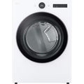 LG 7.4-cu ft Stackable Vented Gas Dryer with Steam Cycle ( White ) Model# DLGX6501W by Scratch-n-Dent Depot