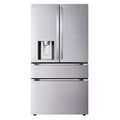 LG Counter-Depth 24.5-cu ft 4 -Door 36-in Wide Smart Compatible French Door Refrigerator with Dual Ice Maker with Water and Ice Dispenser ( PrintProof Stainless Steel ) ENERGY STAR Certified Model# LF25G8330S by Scratch N Dent Depot