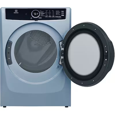 Electrolux 8-cu ft Stackable Steam Cycle Electric Dryer (Glacier Blue) ENERGY STAR Model#  ELFE7437AG