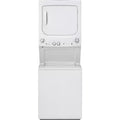 GE Gas Stacked Laundry Center with 3.8-cu ft Top load Washer and 5.9-cu ft Dryer White Model# GUD27GSSMWW by Scratch N Dent Depot