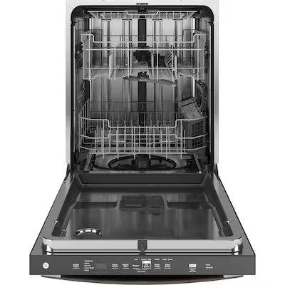 Coming Soon GE Fingerprint Resistant Top Control with Stainless Steel Interior Dishwasher with Sanitize Cycle Model# GDT650SYVFS