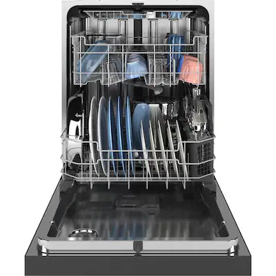 GE 24-in Front Control Built-in Dishwasher ( Fingerprint Resistant Stainless Steel ) With Third Rack, Dry Boost , 47-Decibel Model# GDF650SYVFS