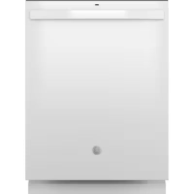 GE 24-in Top Control Built-in Dishwasher ( White ) , Dry Boost , 55-Decibel Model# GDT535PGRWW by Scratch N Dent Depot