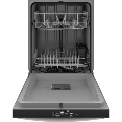 GE 24-in Top Control Built-in Dishwasher ( White ) , Dry Boost , 55-Decibel Model# GDT535PGRWW by Scratch N Dent Depot