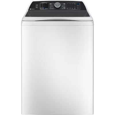 New GE Profile™ ENERGY STAR® 5.3 cu. ft. Capacity Washer with Smarter Wash Technology and FlexDispense™ Model# PTW705BSTWS N02-14 by Scratch-n-Dent Depot