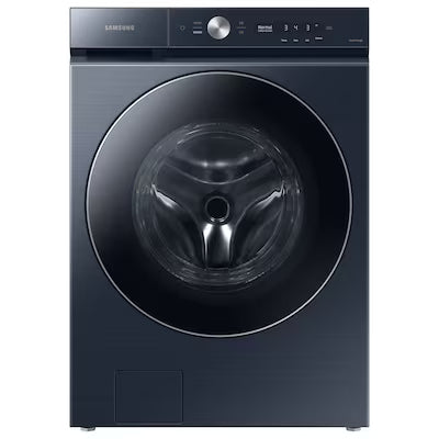 Samsung Bespoke High Efficiency Stackable Extra Large ( 5.3-cu ft ) Front-Load Washer with Steam Cycle ( Brushed Navy ) Model# WF53BB8900AD by Scratch-n-Dent Depot
