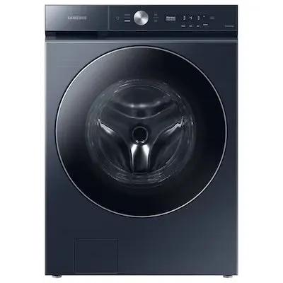Samsung Bespoke High Efficiency Stackable Extra Large ( 5.3-cu ft ) Front-Load Washer with Steam Cycle ( Brushed Navy ) Model# WF53BB8900AD by Smiths Appliance & Furniture