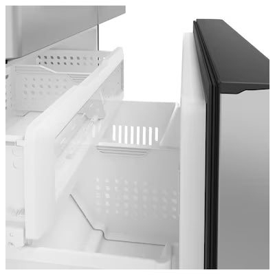 Cafe Counter-Depth Hot Water Dispenser 22.2-cu ft 3 -Door 36-in Wide with Ice Maker ( Stainless Steel with Brushed Stainless Handles ) ENERGY STAR Certified Model# CYE22TP2MNS by Scratch N Dent Depot
