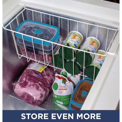 Coming Soon GE Garage Ready 5-cu ft Garage Ready Chest Freezer ( White ) Model# FCM5STWW