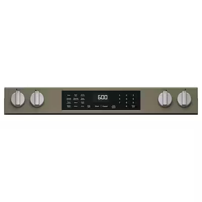 Coming Soon GE EasyWash Oven Tray 30-in Glass Top 5 burners 5.3-cu ft Air Fry Convection Oven Slide-In Electric Range ( Slate Model# GRS600AVES