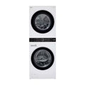 LG WashTower Electric Stacked Laundry Center with 4.5-cu ft Front load Washer and 7.4-cu ft Dryer ( White ) Model# WKE100HWA by Scratch N Dent Depot