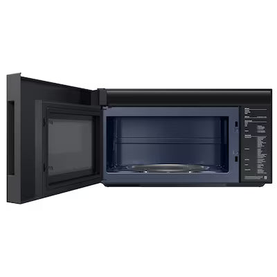 Samsung Bespoke 2.1-cu ft Over-the-Range Microwave with Sensor Cooking ( White Glass ) Model# ME21DB670012 by Scratch-n-Dent Depot
