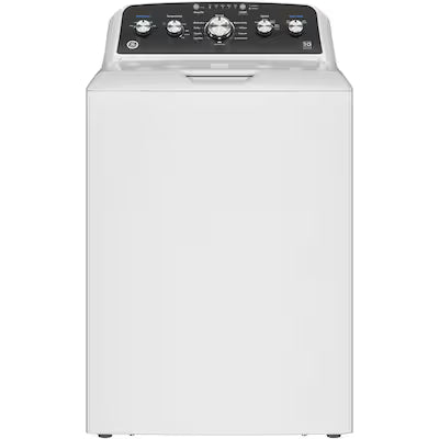 GE High Efficiency Agitator Large ( 4.5-cu ft ) Top-Load Washer ( White ) Model# GTW485ASWWB by Scratch N Dent Depot