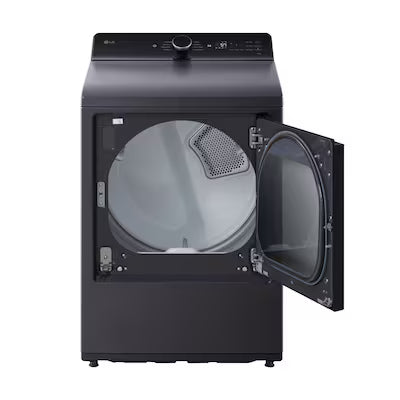 LG 7.3-cu ft Vented Electric Dryer ( Matte Black ) Model# DLE8400BE