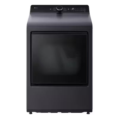 LG 7.3-cu ft Vented Electric Dryer ( Matte Black ) Model# DLE8400BE