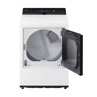 Coming Soon LG 7.3-cu ft Vented Gas Dryer ( Alpine White ) Model# DLG8401WE