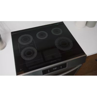 Frigidaire Gallery 30-in 5 burners 6.2-cu ft , Air Fry Convection Oven Slide-In Single Induction Range ( Fingerprint Resistant Stainless Steel ) Model# GCFI3060BF A1-52 by Scratch-n-Dent Depot