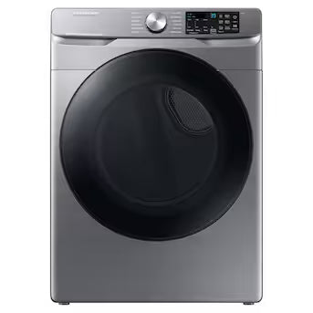 Samsung 7.5-cu ft Stackable Vented Electric Dryer with Steam Cycle ( Platinum ) Model# DVE45B6300P A19-24 by Scratch-n-Dent Depot
