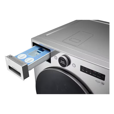 LG 5.0-cu ft Ventless All-In-One Washer Dryer Combo with Steam Cycle ( Graphite Steel ) Model# WM6998HVA by Smiths Appliance & Furniture