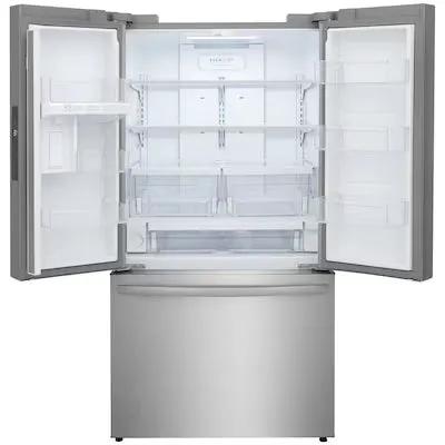 Frigidaire Standard-Depth 28.8-cu ft 3 -Door 36-in Wide French Door Refrigerator with Ice Maker with Water Dispenser ( Smudge-Proof Stainless Steel ) ENERGY STAR Certified Model# FRFN2813AF by Smiths Appliance & Furniture