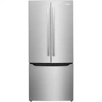 Frigidaire Gallery 30" Standard-Depth 20-cu ft 3 -Door French Door Refrigerator with Ice Maker with Water Dispenser ( Smudge-Proof Stainless Steel Model# GRFN2023AF