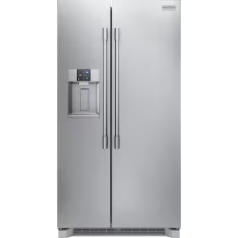 Frigidaire Professional 22.3-cu ft Counter-Depth Side-by-Side Refrigerator with Ice Maker ,Water and Ice Dispenser ( Smudge-Proof Stainless Steel Model# PRSC2222AF
