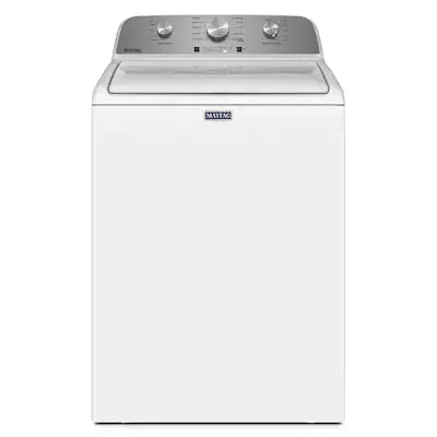 Maytag Deep Fill High Efficiency Agitator Large ( 4.5-cu ft ) Top-Load Washer ( White ) Model# MVW4505MW by Scratch N Dent Depot