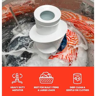 New Hotpoint® 4.0 cu. ft. Capacity Washer with Stainless Steel Basket,Cold Plus and Water Level Control Model# HTW265ASWWW N02-21 by Scratch-n-Dent Depot