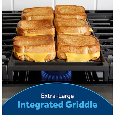 Coming Soon GE 30-in 5 burners 5.3-cu ft Freestanding Natural Gas Range ( White ) Model# GGF500PVWW