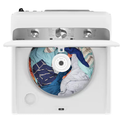 Maytag Deep Fill High Efficiency Agitator Large ( 4.5-cu ft ) Top-Load Washer ( White ) Model# MVW4505MW by Scratch N Dent Depot
