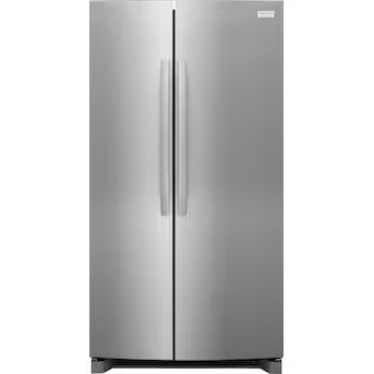 Frigidaire Gallery 26-cu ft Side-by-Side Refrigerator with Ice Maker and Water Dispenser ( Smudge-Proof Stainless Steel ) ENERGY STAR Certified Model# GRSN2620AF