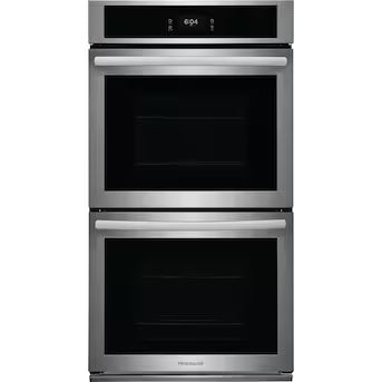 Frigidaire 27 inch Double Electric Wall Oven with Self-cleaning ( Stainless Steel ) Model# FCWD2727AS by Scratch N Dent Depot