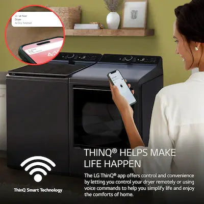 LG 7.3-cu ft Vented Gas Dryer ( Matte Black ) Model# DLG8401BE by Scratch N Dent Depot