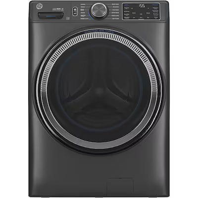 Coming Soon GE Stackable Large ( 5.0-cu ft ) Front-Load Washer with Steam Cycle ( Carbon Graphite ) Model# GFW655SPVDS