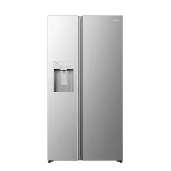 Hisense Ultra Capacity 29.1-cu ft Standard-Depth 36-in Wide Side-by-Side Refrigerator with Ice Maker ,Water and Ice Dispenser ( Fingerprint resistant stainless steel ) Model# HRS290P5FSE A19-41 by Scratch-n-Dent Depot