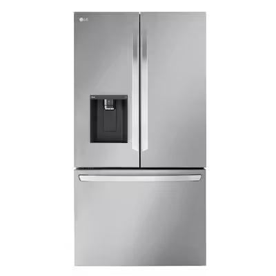 LG 26 cu. ft. Smart Counter-Depth MAX French Door Refrigerator  ( PrintProof Stainless Steel ) ENERGY STAR Certified Model# LCFC26XSS