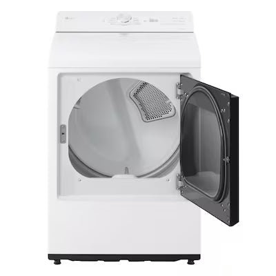 LG 7.3-cu ft Vented Gas Dryer ( Alpine White ) Model# DLG8201W by Scratch N Dent Depot
