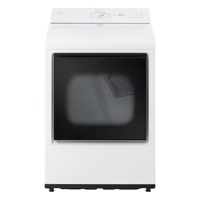 LG 7.3-cu ft Vented Gas Dryer ( Alpine White ) Model# DLG8201W by Scratch N Dent Depot