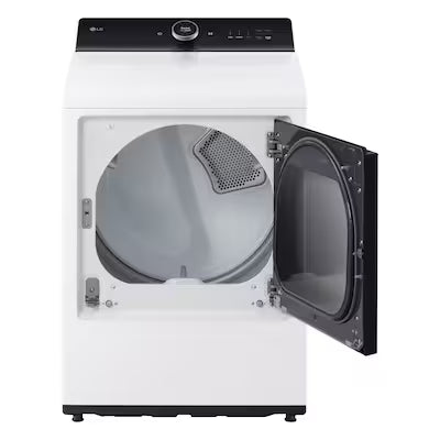 LG 7.3 cu. ft. vented SMART Gas Dryer in White with EasyLoad Door, TurboSteam and Sensor Dry Technology Model# DLGX8601WE by Smiths Appliance & Furniture