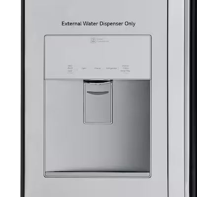 LG Standard-Depth 21.8-cu ft 3 -Door 30-in Wide with Ice Maker ( Stainless Steel ) ENERGY STAR Certified Model# LFDS22520S by Scratch N Dent Depot