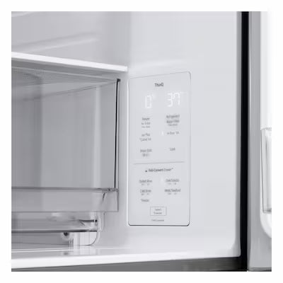 LG Counter-Depth 24.5-cu ft 4 -Door 36-in Wide Smart Compatible French Door Refrigerator with Dual Ice Maker with Water and Ice Dispenser ( PrintProof Stainless Steel ) ENERGY STAR Certified Model# LF25G8330S by Scratch N Dent Depot