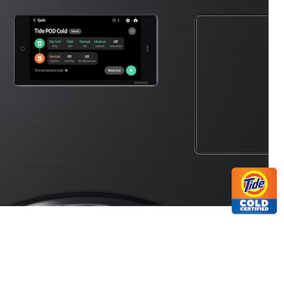 Samsung 5.3-cu ft Ventless All-In-One Washer Dryer Combo with Steam Cycle ( Brushed Black ) Model# WD53DBA900HB by Scratch N Dent Depot