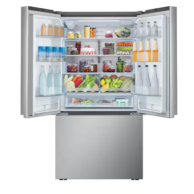 LG Standard-Depth 31.7-cu ft 3 -Door 36-in Wide with Ice Maker ( PrintProof Stainless Steel ) ENERGY STAR Certified Model# LRFLS3216S